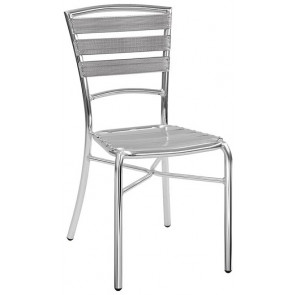 Stackable outdoor chair TESR Anodized aluminum welded frame, tube Ø 25 x 1,5 mm Model 454-all33