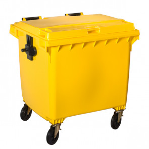 Outdoor waste container in polyetylene high density with HDPE anti UV protection MDL Colour YELLOW Model 766661