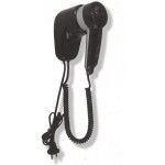 Hairdryer Phon Electric MDC Abs Black wall mount with front mount and selection for 2 speeds Absorption Motor: 40 W Model SC0010CS