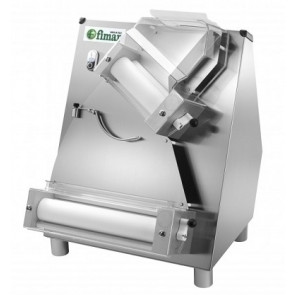 Pizza dough roller with two pairs of rollers(inclined upper rollers) Model FI42N Lower rollers length 420 mm