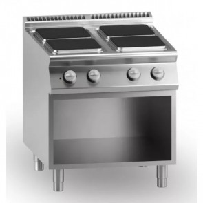 Electric range MDLR 4 square plates Open cabinet Model CL9080PCES