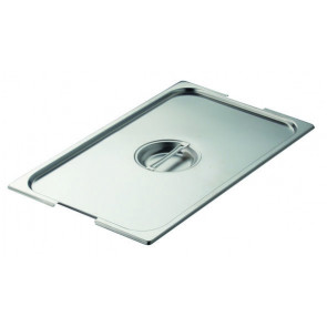 Stainless steel lid with handles slits for gastronorm containers 1/2 Model CO12SMA