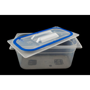 Polypropylene lid for gastronorm containers 1/3 with hermetic closure Model CPPT13000