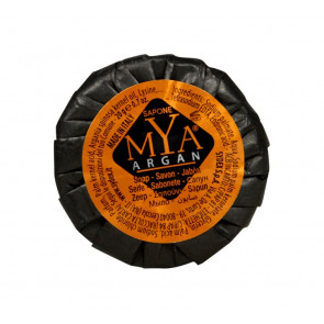 Round vegetable soap in plissè STK Mya Argan Box of 250 pieces Model MYARSP20