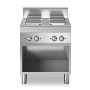 Electric range 4 square plates MDLR Open cabinet Model F7070PCEQA