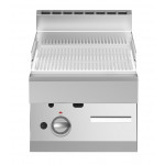 Gas fry top Chromed striped plate MDLR Model F7040FTGCRT