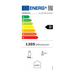 Ventilated refrigerated display 2 doors KLI Model CL1100V2GCSLBLACK