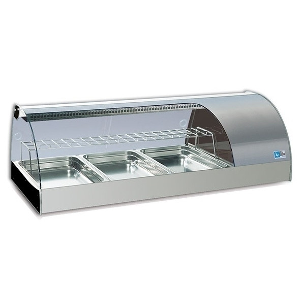 Refrigerated countertop display Model GRANSUSHI3GN for sushi Containers GN1/3 E GN/1/1