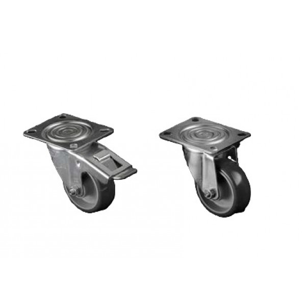Kit 4 ruote di cui 2 con freno per tavoli refrigerati Tecnodom