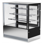 Pastry display four glass sides Kli 3 Shelves Model DELUXE153PSV