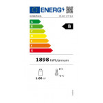Static-fan assisted multideck cooler. Positive temperature Model MILANO 1270 BLK 2 glass doors