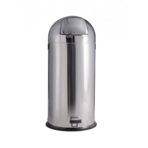 Pedal waste bin MDL polished stainless steel Model 106021