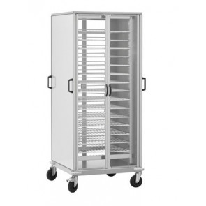 Cabinet plate trolleys Model CG1439A 96 plates with gratings GN 2/1 Plastic-coated steel supporting structure