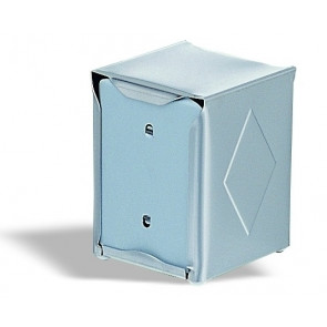 Stainless steel napkin holder Size cm. L 9,8 x P 10 x 13 h Model PTOV