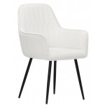 Indoor armchair TESR Powder coated metal frame, synthetic leather or fabric covering Model 1954-E14