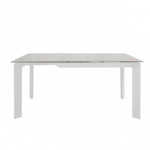 Indoor table TESR Powder coated metal frame, 11,5 mm tempered glass-ceramic top and extention Model 1466-73DTM