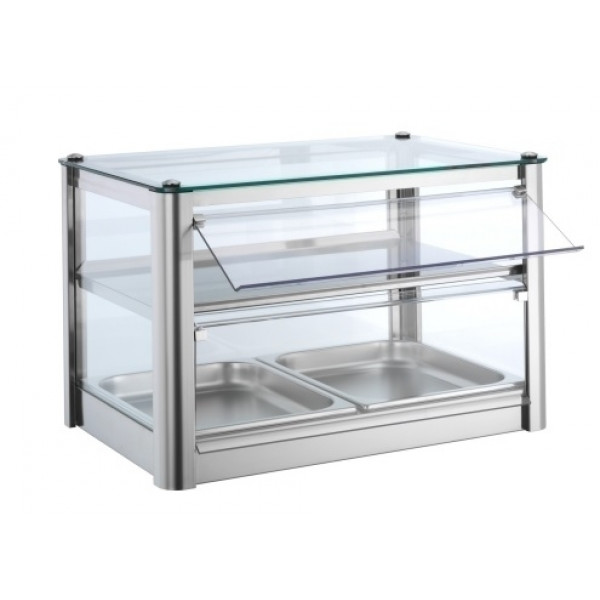 Heated countertop display Model KB52R TP stainless steel metal sheet Power 400 W