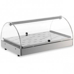 Heated countertop display TP Model VB51R Sides and doors in plexiglass Power 500 W