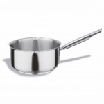 Casserole with spout in stainless steel 18/10 Compatible with induction kitchens Model 126-0