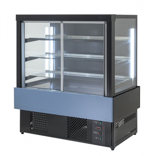Refrigerated display with front sliding doors Model EVOKL2PORTE90