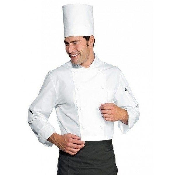 Chef jacket ExtraLight IC 65% polyester and 35% cotton Available in different sizes Model 057010