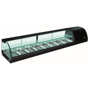Refrigerated countertop display for sushi 2 shelves Model G-TS2000