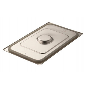 Stainless steel lid with seal for gastronorm containers 1/4 Silicone seal Model CT14000