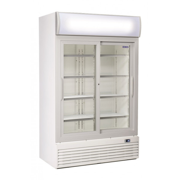 Refrigerated drinks display Model DC1000S Two sliding doors