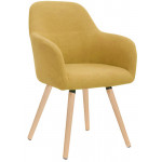 Indoor armchair TESR Powder coated metal frame, fabric or synthetic leather covering Model 1335-W58