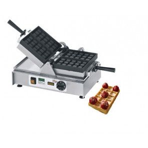 Waffle maker machine with interchangeable plates swivel of 180 ° TP Power 2000 W Model W-BASE SWING-BACKSYSTEM