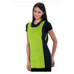 Lady Papeete apron 100% Polyester Black and apple green Model 013026