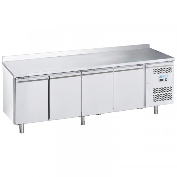 Refrigerated counter four doors Stainless steel AISI 201 ForCold ventilated Model G-SNACK4200TN-FC