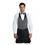 Unisex VICTOR apron 100% Polyester Black and pinstripe Model 037208
