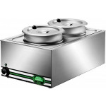 Heated tables Bain-marie Model BMP7720 Capacity 1 container GN1/1 with 2 pans Lt 8