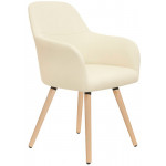 Indoor armchair TESR Powder coated metal frame, fabric or synthetic leather covering Model 1335-W58