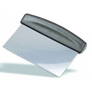 Stainless steel sraper with handle in abs Size mm. 150x75 Model CL1260