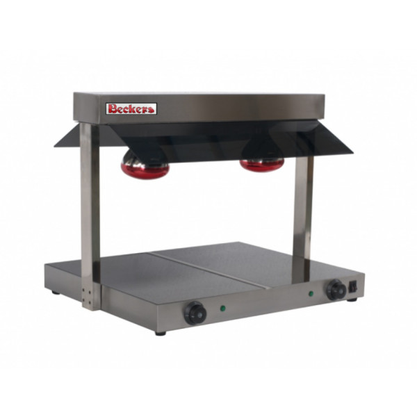 Food warming station with infrared lamps Model BW2 - 2 lamps