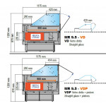 Refrigerated food counter Model MR95100VD Ventilated