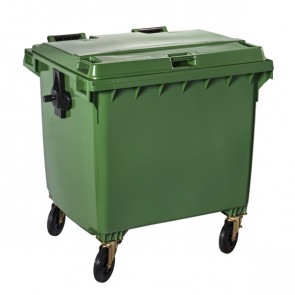 Outdoor waste container in polyetylene high density with HDPE anti UV protection MDL Colour GREEN Model 766663