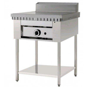 Gas piadina cooker PL Model CP4 on trestle Stainless steel flat on stainless steel legs Capacity 4 piadine