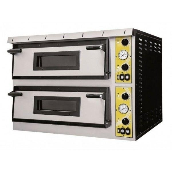 Electric mechanical pizza oven PF 2 cooking chambers N. Pizzas 6 + 6(Ø cm 35) Model Medea66L