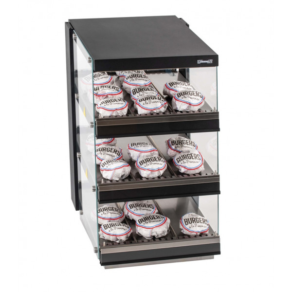 Triple heated display for hamburger Model CBIN553