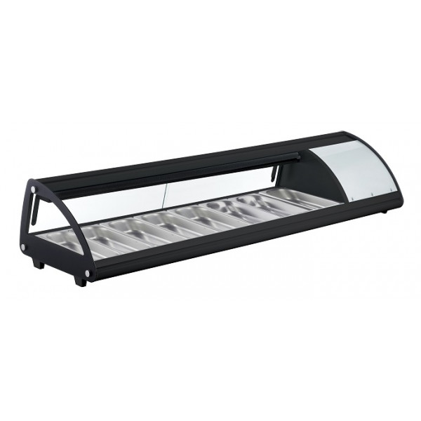 Refrigerated Sushi display Openable glass Model AK813NSB Containers capacity 8 GN1/3 H 4 cm