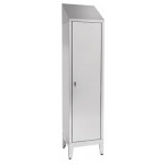 Brooms locker for pulls water made of stainless steel 430 IXP n.1 hinged door Model 69605430