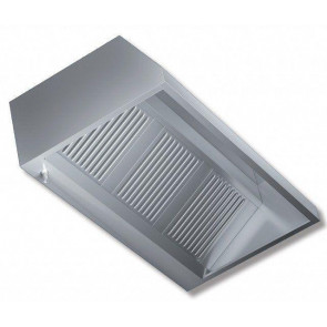 Wall-mounted hood stainless steel aisi 430 satin scotch-brite RP Model DSP11/38