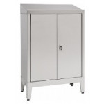 Cabinet made of stainless steel IXP with feet n. 2 hinged doors Model 69902430