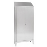 Storage cabinet made of stainless steel 430 IXP n.2 hinged doors Model S5069404430