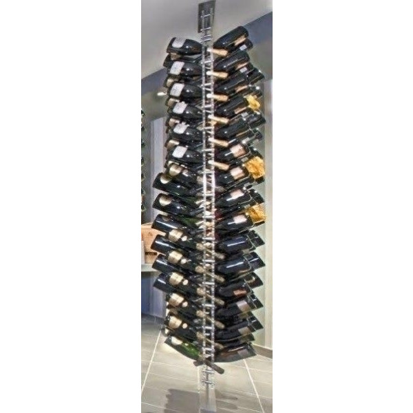 Neutral classic champagne bottles display Vertical tower design Bottles capacity 136 Transparent Model TOWER BOLLICINE