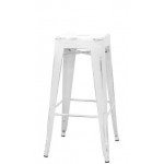 Stackable indoor stool TESR Powder coated metal frame Antique look Model 1295-BT03