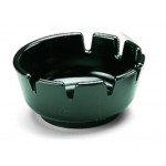 Melamine round ashtray mm. 100 Color black Resistant to stains and heat Model POS5